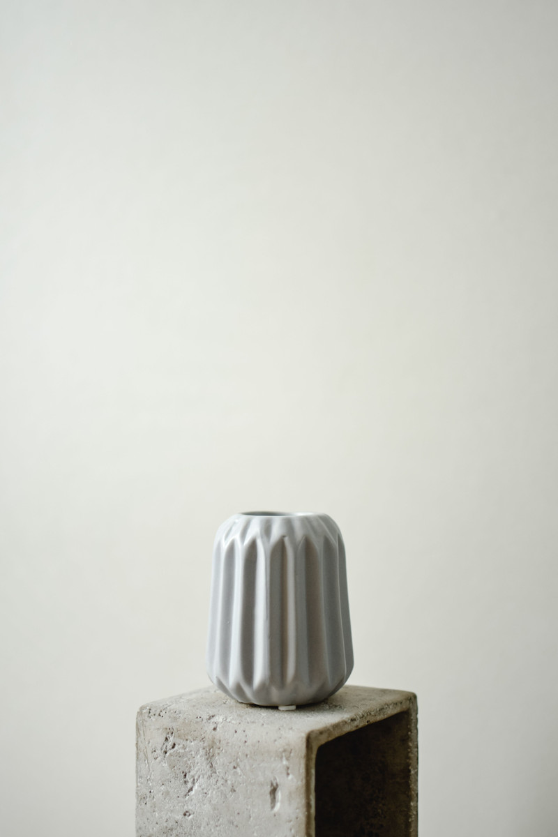 Ridged Bud Vase